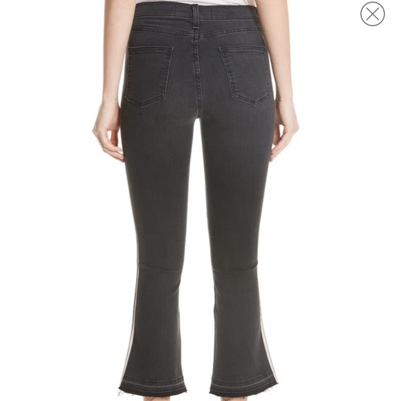 Veronica Beard Carly Side Stripe Crop Flare Jeans Size 26 - Picture 2 of 8